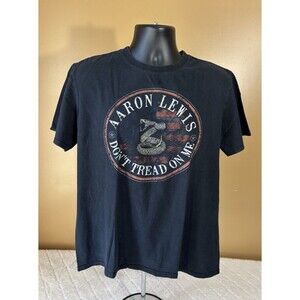 Aaron Lewis Don’t Trend On Me Country Music Black Tee Men’s Size L Gildan